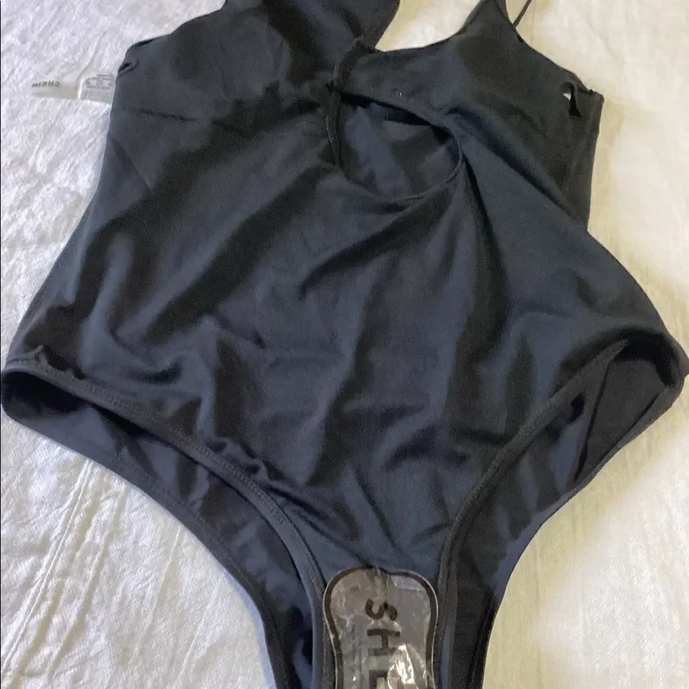 New Shein One Piece Black Swimsuit L